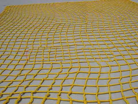 Helideck Netting,
Helideck Net，
Landing Deck Net，
knotted rope net 