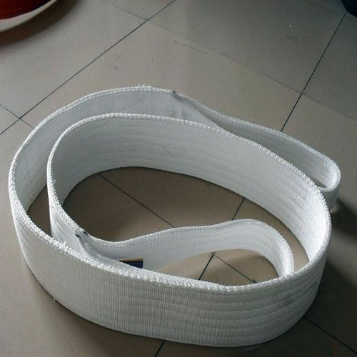 Acid resistant flat lifting belt