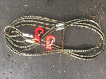 single leg adjustable wire rope sling