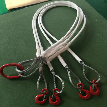 nylon cord covered with wire rope sling